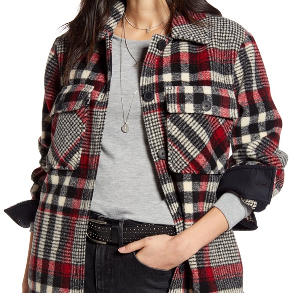 Treasure & Bond Jackets & Blazers - Treasure & Bond Plaid Coat